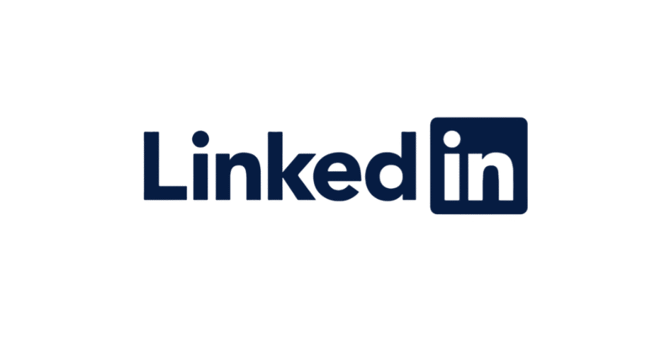 linkedin logo blå